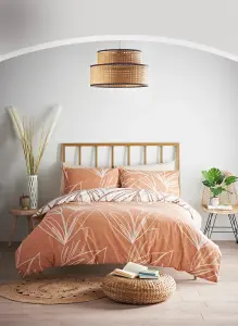 COSMO LIVING SUNSET ABSTRACT DUVET SET - NATURAL - KING