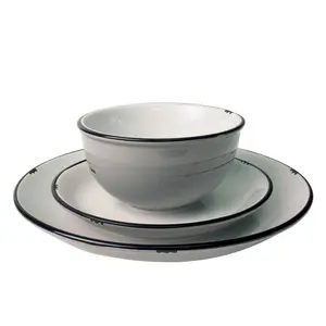 Tinware 28cm Stoneware Dinner Plate (Set of 4) Light Grey