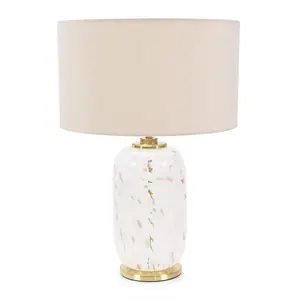 Glass Table Lamp Natural / No