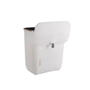 Hanging Kitchen Bathroom Rubbish Dustbin Recycling Bin Waste Trash with Lid 26.6 cm W x 14.8 cm D x 30 cm H