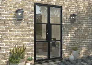 Green & Taylor Heritage Black Aluminium French Doors - 1190 x 2090mm (WxH)