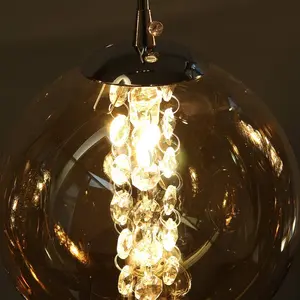 Unusual Ariya 4-Light Pendant Amber