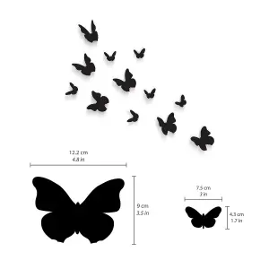 3D Butterflies Black Stock Clearance Wall Decor Art