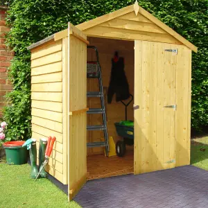 Shire 6x4 ft Apex Wooden 2 door Shed with floor