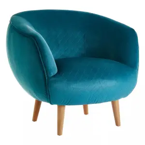 Interiors by Premier Oscar Teal Fabric Chair