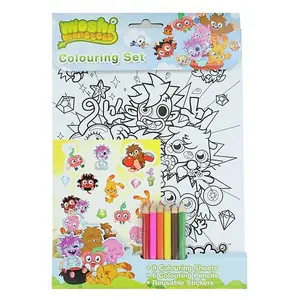 Moshi Monsters Colouring Set (Pack of 15) Multicoloured (One Size)