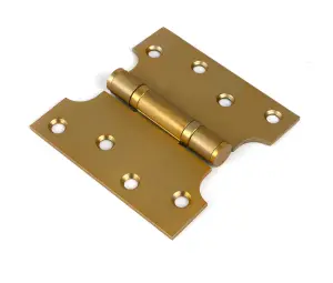 From The Anvil Satin Brass 4" x 2" x 4"  Parliament Hinge (pair) ss