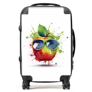 Apple In Glasses Splashart Suitcase - Cabin