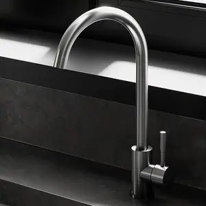 Astini Echo Brushed Stainless Steel Single Lever Kitchen Sink Mixer Tap HK103