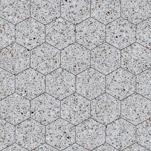 Grey Speckled Effect Anti-Slip Vinyl Flooring Sheet For Kitchen Bathroom Dining Room 2.5mm Thick-2m(6'6") X 3m(9'9")-6m²