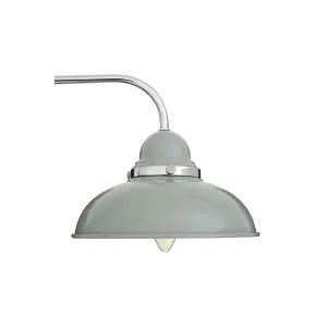 Interiors by Premier Jasper 3 Shades Light Grey And Chrome Pendant Light