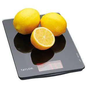 Taylor Pro Black Glass 5kg Digital Dual Kitchen Scale