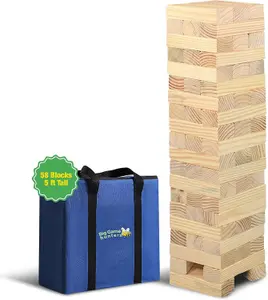 Jumbo Hi-tower - Tumble Tower Block Stacking Game - From 0.6 to 1.5 metres