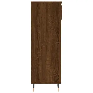 Berkfield Shoe Cabinet Brown Oak 40x36x105 cm Engineered Wood