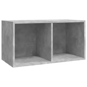 vidaXL Vinyl Storage Box Concrete Grey 71x34x36 cm Engineered Wood