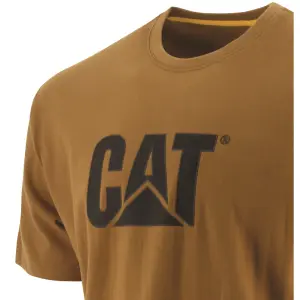 Caterpillar - Trademark Logo T-Shirt - Brown - Tee Shirt - S