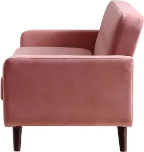 Clarence 3-Seater Sofa In Blush Pink Velvet - Daals - Sofas