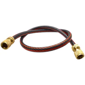 Garden Hose Pipe, Outdoor Tap to Reel Connection Set with 2 Brass Quick Connectors, 6 Layers, Non-Toxic 1/2" Hose (4 m / 13.12 ft)