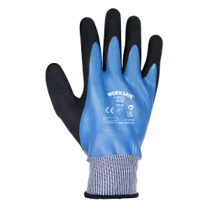 Worksafe Waterproof Latex Gloves Textured Coating Size 9 Large Pair SSP49L