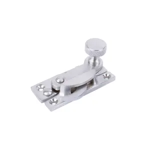 Sash Heritage Claw Fastener with Knurled Knob (Non Locking) - Satin Chrome