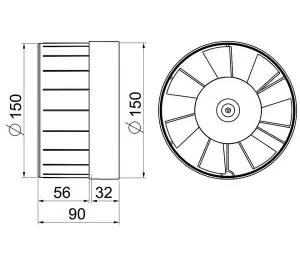 Inline Extractor Fan 150mm Hydroponic Duct Hose Tube Pipe