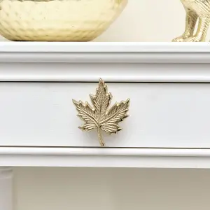 Melody Maison Gold Maple Leaf Drawer Knob