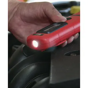 Lightweight Swivel Inspection Light - 3W COB & 1W SMD LED - Rechargeable - Red