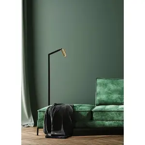 Lucide Sybil Modern Floor Lamp - 1xGU10 - Black