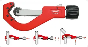 Yato professional pipe cutter pipe slicer quick adjustment 14-63 mm (YT-2234))