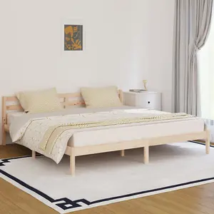 Berkfield Day Bed Solid Wood Pine 200x200 cm Super King