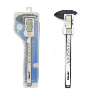 Dekton 150mm Electronic Digital Caliper Carbon Fiber Dial Vernier Caliper Gauge