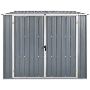 Berkfield Garden Shed Grey 195x198x159 cm Galvanised Steel