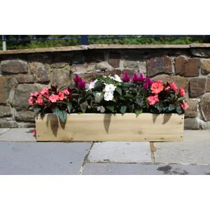 Rough Sawn Garden Troughs Planters 15cm high x 20cm wide - 60cm