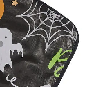 Celebright Halloween Celebration PVC Tablecloth - 70in Round - Spooky Night Delight