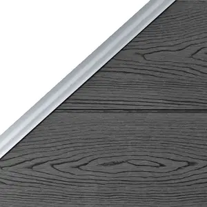 Berkfield Fence Panel WPC 95x(105-180) cm Black