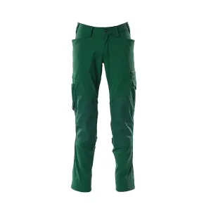 Mascot Accelerate Stretch Trousers with Kneepad Pockets - Green   (50.5) (Leg Length - Regular)