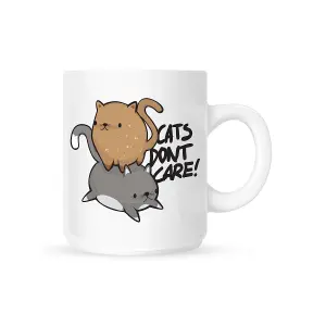 Grindstore Cats Dont Care Mug White (One Size)