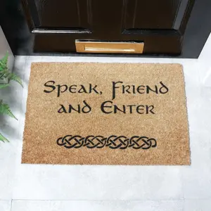 Speak Friend and Enter Doormat (60 x 40cm)