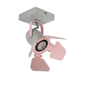 Lucide Picto Modern Ceiling Spotlight Children - 1xGU10 - Pink