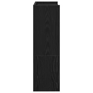 Berkfield Shoe Rack Black 80x25x61.5 cm Engineered Wood