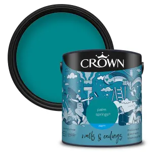 Crown Walls & Ceilings Matt Emulsion Paint Palm Spring - 2.5L