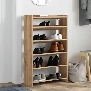 Berkfield Shoe Rack Artisan Oak 60x25x100 cm Engineered Wood