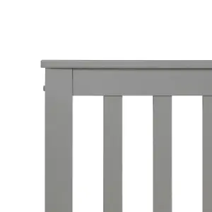 Wooden EU Super King Size Bed Grey MAYENNE