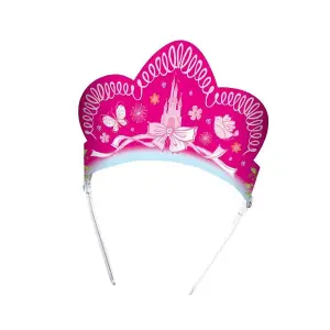 Disney Princess Summer Palace Card Birthday Tiara (Pack of 6) Pink (One Size)