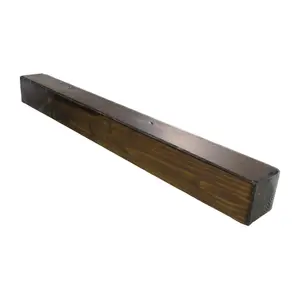 Focal Point Round Traditional Dark Fully finished Beam Mantel (H) 140mm (W) 1220mm (D)140mm