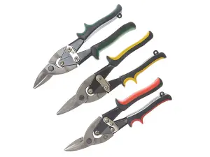 BlueSpot Tools Aviation Tinsnips Set, 3 Piece