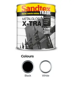 Sandtex Trade Exterior Metal Gloss X-Tra Black 2.5L