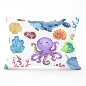 Children'S Sea Life Cushions 33cm x 48cm