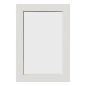 Tydeman Matt porcelain Shaker Glazed Cabinet door (W)500mm (H)720mm (T)20mm