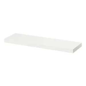 GoodHome Cusko White Rectangular Floating shelf (L)80cm x (D)23.5cm